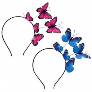 Headbands Butterfly Headbands Accessories Halloween - Blue - C818QLWSLM6 $10.81