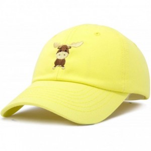 Baseball Caps Cute Moose Hat Baseball Cap - Minion Yellow - CU18LZ7GZAO $23.38
