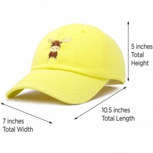 Baseball Caps Cute Moose Hat Baseball Cap - Minion Yellow - CU18LZ7GZAO $13.13
