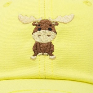 Baseball Caps Cute Moose Hat Baseball Cap - Minion Yellow - CU18LZ7GZAO $13.13