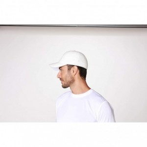 Baseball Caps UPF 50+ Baseball Cap - Stretch to Fit- Bendable Brim- Seamless - White/Black - CQ1969CNS7U $14.31