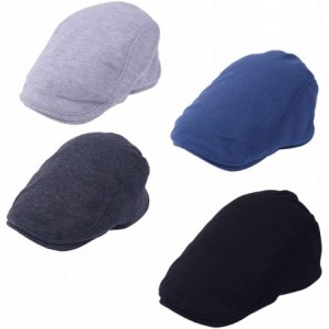 Newsboy Caps Newsboy Ivy Cap-Traditional Solid Cotton Herringbone Flat Hat for Women & Men & Boys & Girls - C818NI8SYXH $10.16