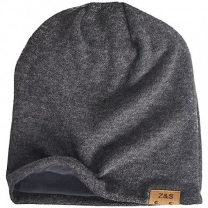 Skullies & Beanies Slouch Beanie Hat for Men Women Summer Winter B010 - B010-dark Grey - CX1212L9A1V $13.97