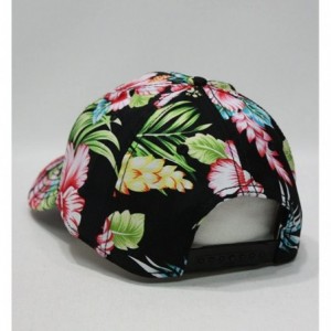 Baseball Caps Premium Floral Hawaiian Cotton Twill Adjustable Snapback Hats Baseball Caps - Hawaiian - CU1258RYPEN $19.12