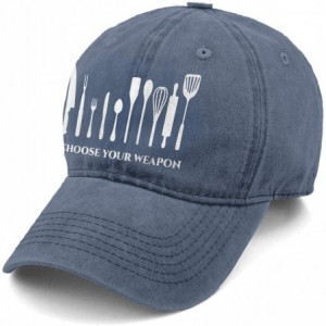 Baseball Caps Chef Kitchen Choose Your Weapon New Men and Women Adult Comfort Adjustable Denim Hat Truck Baseball Cap - Navy ...