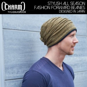 Skullies & Beanies Organic Cotton Winter Hat - Mens Slouchy Oversized Beanie Womens Chemo Cap - Black - C8186UC24EA $26.79