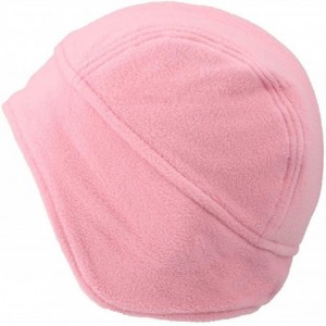 Skullies & Beanies Skull Cap with Ear Flaps- Winter Windproof Soft Warm Fleece Beanie Hats - Pink-b - C9192U3XL5E $8.92