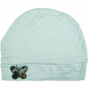 Skullies & Beanies Soft Chemo Cap Cancer Beanie with Green Camo Butterfly - Mint - CE12O6KB23L $19.75