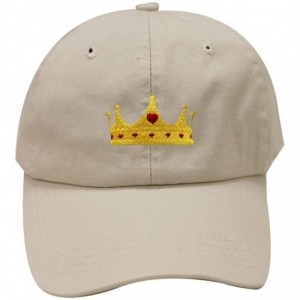 Baseball Caps Crown Cotton Baseball Dad Cap - Putty - CZ17YQQ7HTN $13.17