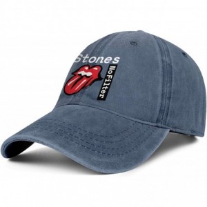 Baseball Caps Men Women Vintage Washed Baseball Cap Twill Adjustable Fashion Music Cowboy Hat - Blue - CA18TO2COUM $11.34