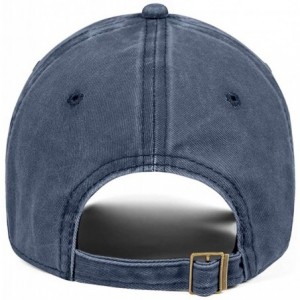 Baseball Caps Men Women Vintage Washed Baseball Cap Twill Adjustable Fashion Music Cowboy Hat - Blue - CA18TO2COUM $11.34
