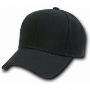 Baseball Caps Orgianl Blck Fitted Baseball Caps Size Cap - 7-1/2 - Black - C4119Q4QRTL $13.75