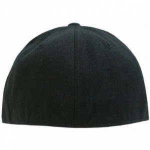 Baseball Caps Orgianl Blck Fitted Baseball Caps Size Cap - 7-1/2 - Black - C4119Q4QRTL $13.75