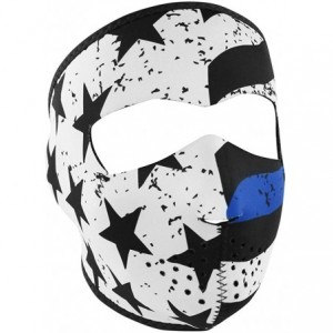 Balaclavas Neoprene Full Face Protection for Winter Sports- Biker - Thin Blue Line - CA12O57D9RK $17.91