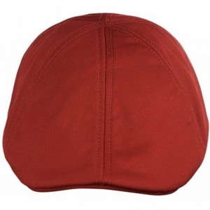 Newsboy Caps Fashionable Solid Color Unisex Cotton Duck Bill Newsboy Ivy Cap - Cherry - C617YU4YQ03 $9.24