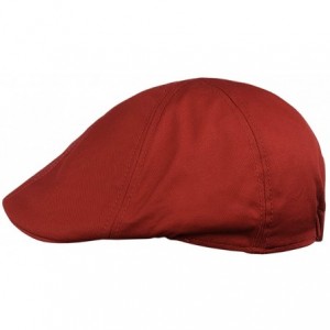 Newsboy Caps Fashionable Solid Color Unisex Cotton Duck Bill Newsboy Ivy Cap - Cherry - C617YU4YQ03 $9.24