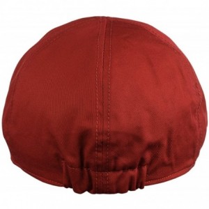 Newsboy Caps Fashionable Solid Color Unisex Cotton Duck Bill Newsboy Ivy Cap - Cherry - C617YU4YQ03 $9.24