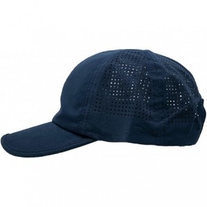 Baseball Caps Womens Athletic Mesh Hat Performance Sport Running Baseball Cap - Eyelet - Navy - CQ18RNHHKTI $27.81
