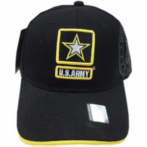 Baseball Caps U.S. Military Army Cap Officially Licensed Sealed - Black Stars - C1189ASE0UQ $28.22