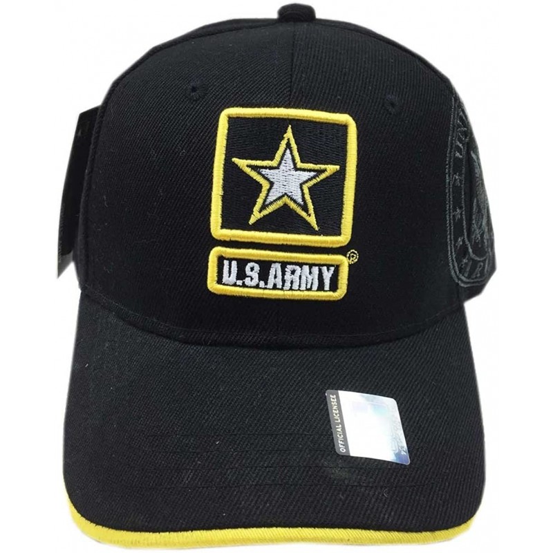 Baseball Caps U.S. Military Army Cap Officially Licensed Sealed - Black Stars - C1189ASE0UQ $12.41