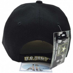 Baseball Caps U.S. Military Army Cap Officially Licensed Sealed - Black Stars - C1189ASE0UQ $12.41
