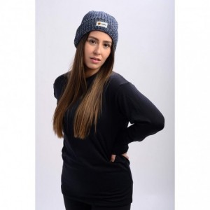 Skullies & Beanies Canadian-Made Unisex Extreme Cold Fleece-Band Beanie - Navy/Grey - C518YQMKTW8 $11.17