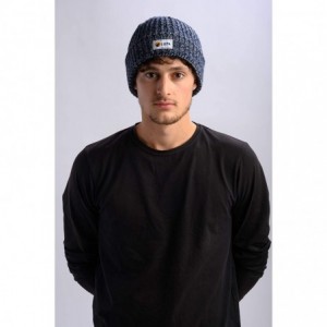 Skullies & Beanies Canadian-Made Unisex Extreme Cold Fleece-Band Beanie - Navy/Grey - C518YQMKTW8 $11.17