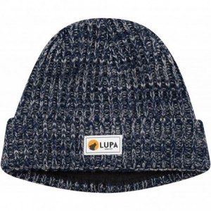 Skullies & Beanies Canadian-Made Unisex Extreme Cold Fleece-Band Beanie - Navy/Grey - C518YQMKTW8 $11.17