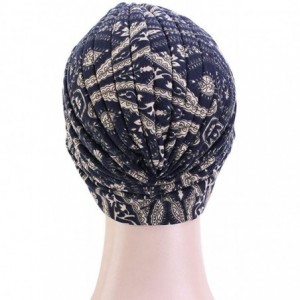 Skullies & Beanies Women Turban Hat Hair Wrap African Jersey Magic Headband Turbans Headwrap Bohemian Boho Chemo Cap - CD198Q...