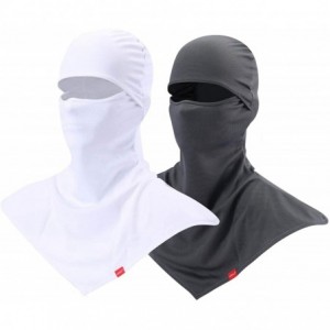 Balaclavas Balaclava Face Mask for Sun Protection Breathable Long Neck Covers for Men - Grey+white - CH198XMZOT4 $33.17