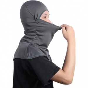 Balaclavas Balaclava Face Mask for Sun Protection Breathable Long Neck Covers for Men - Grey+white - CH198XMZOT4 $20.62