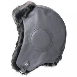 Bomber Hats Unisex Aviator Hat Winter Trapper Bomber Faux Fur Pilot Costume Trooper Cap 56-62cm - 99732-grey - CY18KR3U4NU $2...