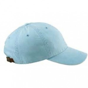 Baseball Caps Monogrammed 6-Panel Low-Profile Washed Pigment-Dyed Cap - Baby Blue - CQ12IJQE9ZP $27.81