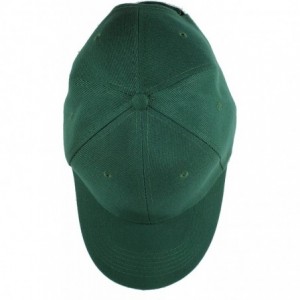 Baseball Caps Plain Baseball Cap Adjustable Back Strap 3 PC - Hunter Green - CW18C5MIMDG $12.51