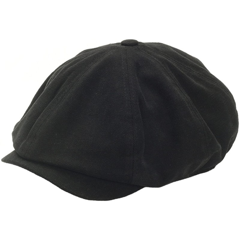 Baseball Caps Men's Fashion Basic Eight Panel Gatsby Style Ivy Cap Ascot Newsboy Beret Hat - Black - CB12ESXPOJ3 $19.13