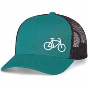 Baseball Caps Trucker Snapback Baseball Hat - Bike - Jaguar Teal/Charcoal - CR18OK32IY9 $22.99
