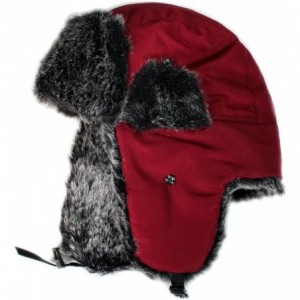 Bomber Hats W200A Original Solid Trapper Ski Hat (Burgandy) - C411BOUQU6Z $13.20