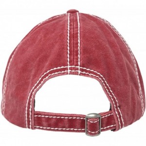 Baseball Caps Distressed Embroidered Patchwork Cotton Baseball Visor Sun Cap Dad Hat - Touchdown- Burgundy - CV18XYO08LZ $7.61