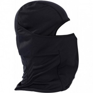 Balaclavas Balaclava Windproof Ski Mask Motorcycle Neck Breathable Tactical Hood Travelling Outdoor Sports - Black - C2186IAS...