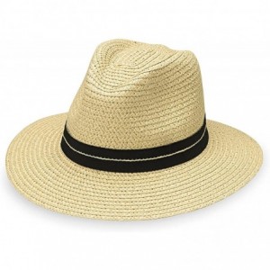 Sun Hats Men's Blake Fedora - UPF 30+- Adjustable- Designed in Australia - Ivory - CS189A4GRT8 $78.06