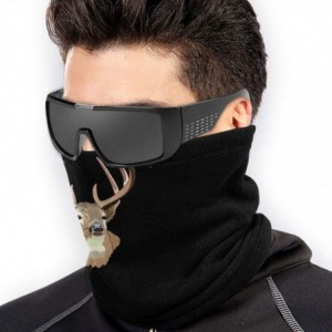 Balaclavas Bandana Face Mask Whitetail Buck Women Men for Dust Wind Sun Protection - Black 201 - CX197IAXEMX $15.93