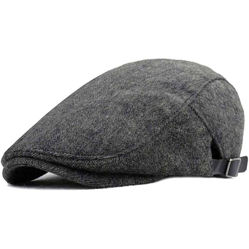 Newsboy Caps Men's Newsboy Ivy Gatsby Cap Irish Hunting Hat Cap Adjustable Cold Weather Driving Hat - Bl16-gray - CT18AKCM00Q...