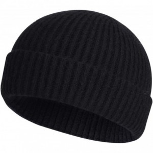 Skullies & Beanies Swag Wool Knit Cuff Short Fisherman Beanie for Men Women- Winter Warm Hats - CT18AW25NS8 $27.24
