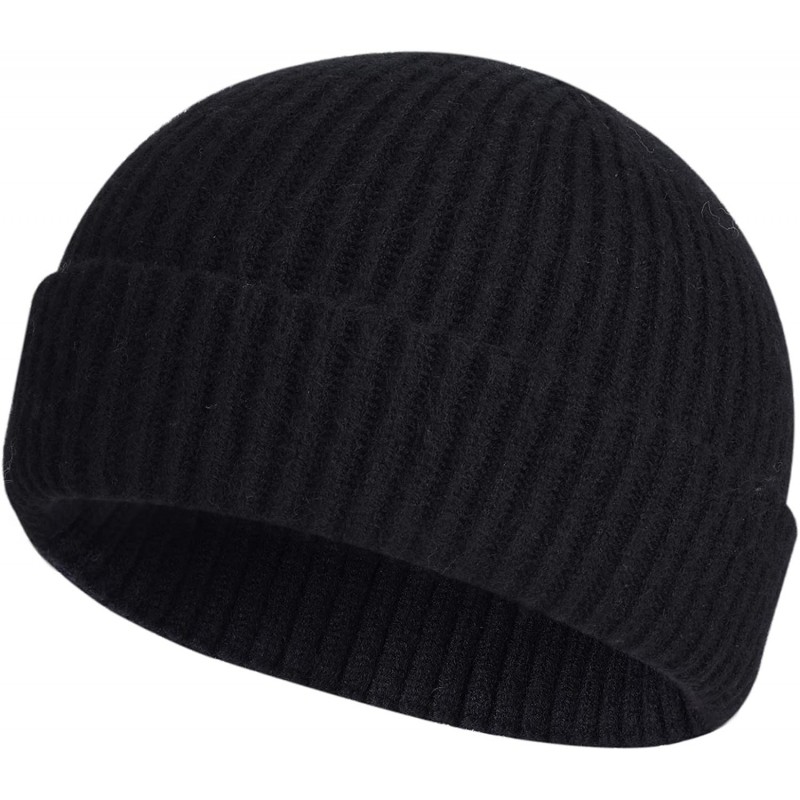 Skullies & Beanies Swag Wool Knit Cuff Short Fisherman Beanie for Men Women- Winter Warm Hats - CT18AW25NS8 $16.61