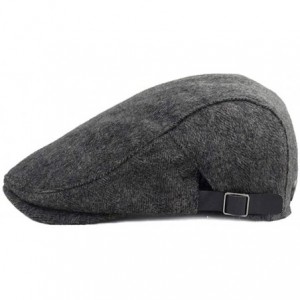 Newsboy Caps Men's Newsboy Ivy Gatsby Cap Irish Hunting Hat Cap Adjustable Cold Weather Driving Hat - Bl16-gray - CT18AKCM00Q...