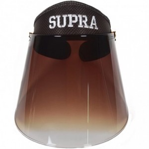 Sun Hats Women Summer Solar Protection Cap Visor Sun Hat Anti-UV Cap - Brown - CS12DE1W74F $19.34