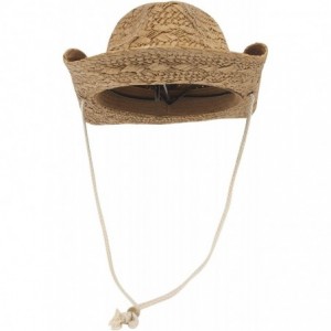 Cowboy Hats Ladies Toyo Straw Cowboy Hat - Coffee - CK112KUD539 $18.47