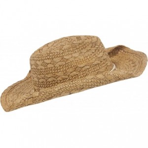 Cowboy Hats Ladies Toyo Straw Cowboy Hat - Coffee - CK112KUD539 $18.47