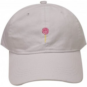 Baseball Caps Lollipop Cotton Baseball Dad Cap - White - C4182DSKYC8 $11.88