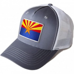 Baseball Caps Arizona Flag Snapback Trucker Baseball Hat - C718AYNZD6Q $16.35